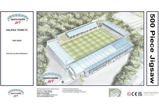 The Shay Stadium Fine Art Jigsaw Puzzle - Halifax Town FC The Shay Stadium Fine Art Jigsaw Puzzle - Halifax Town FC